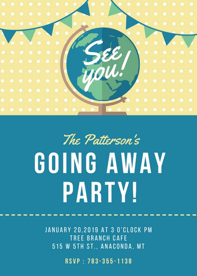 Going Away Invitation Template Best Of Farewell Party Invitation Templates Canva