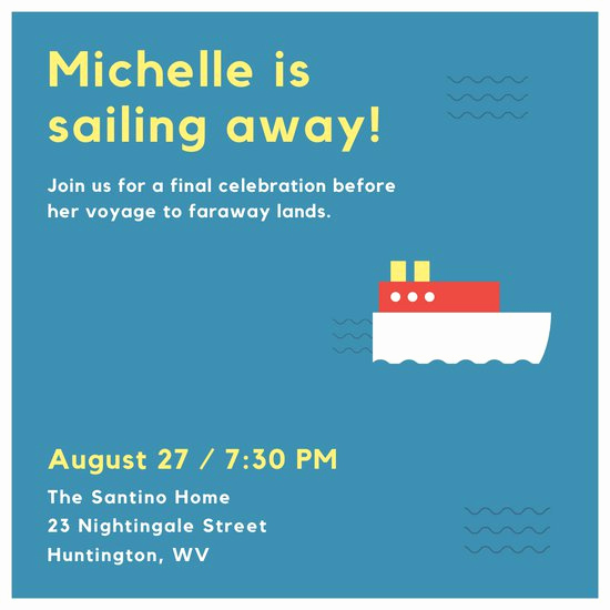 Going Away Invitation Template Inspirational Customize 2 841 Farewell Party Invitation Templates