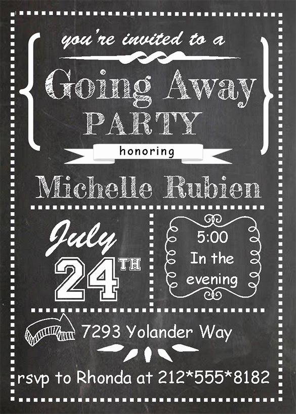 Going Away Party Invitation Best Of Farewell Party Invitation Template 29 Free Psd format