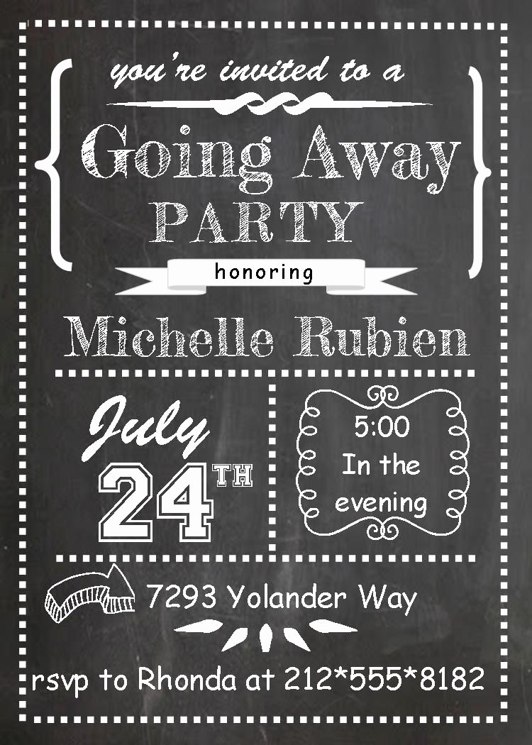 Going Away Party Invitation Best Of Going Away Party Invitations Fall 2014