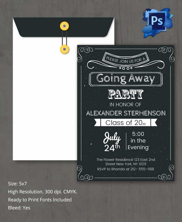 Going Away Party Invitation Fresh Sample Invitation Template Download Premium and Free