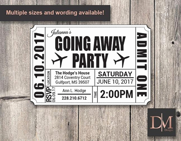 Going Away Party Invitation Template Fresh 14 Going Away Party Flyer Designs &amp; Templates Psd Ai
