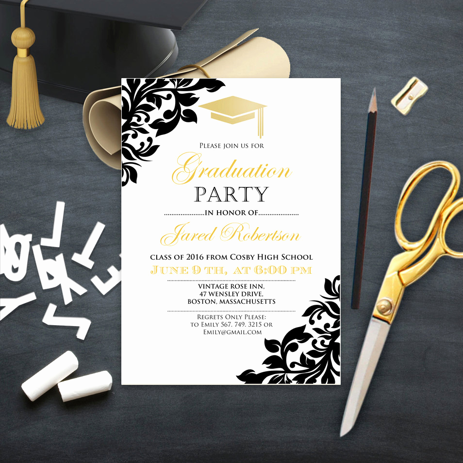 graduation party invitation college