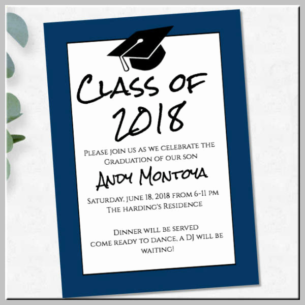 Graduation Ceremony Invitation Templates Awesome 17 Graduation Ceremony Invitation Designs &amp; Templates