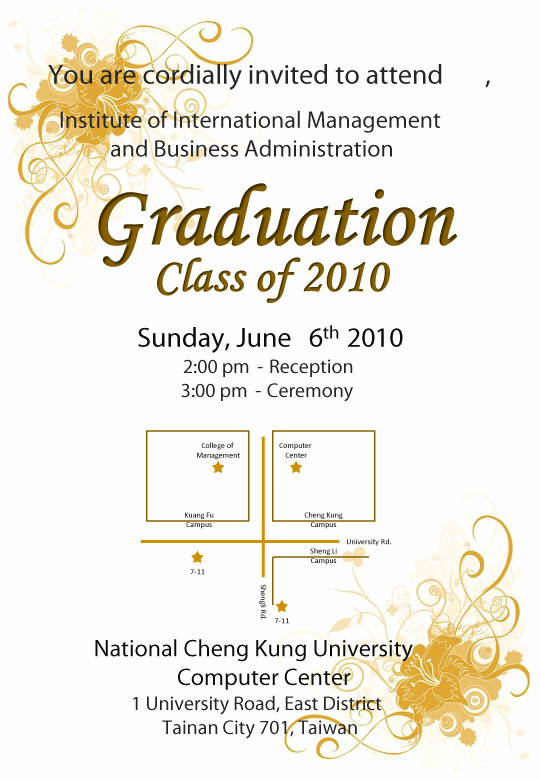 Graduation Ceremony Invitation Templates Best Of Invite Advisor to Graduation Ceremony