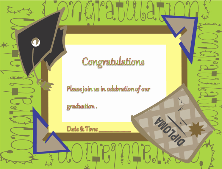 Graduation Ceremony Invitation Templates Lovely Free Printable Graduation Ceremony Invitation Template