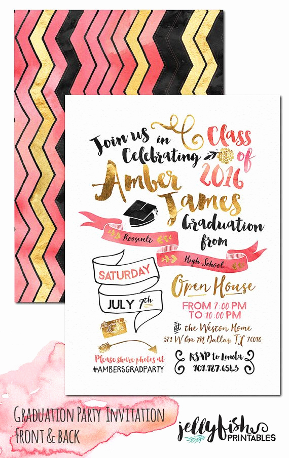Graduation Invitation Designs Free Awesome Unique Graduation Party Invitation for by
