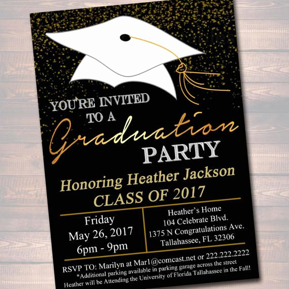 Graduation Invitation Designs Free Best Of Editable Graduation Party Invitation High School