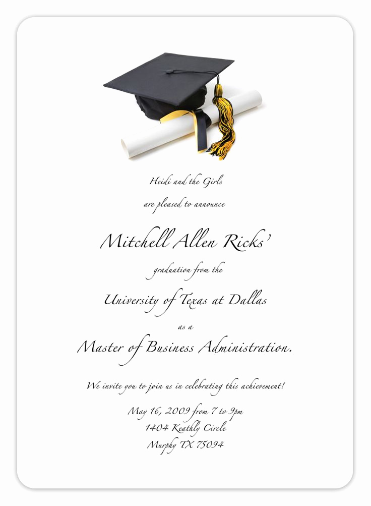 Graduation Invitation Template Word Unique Free Printable Graduation Invitation Templates 2013 2017