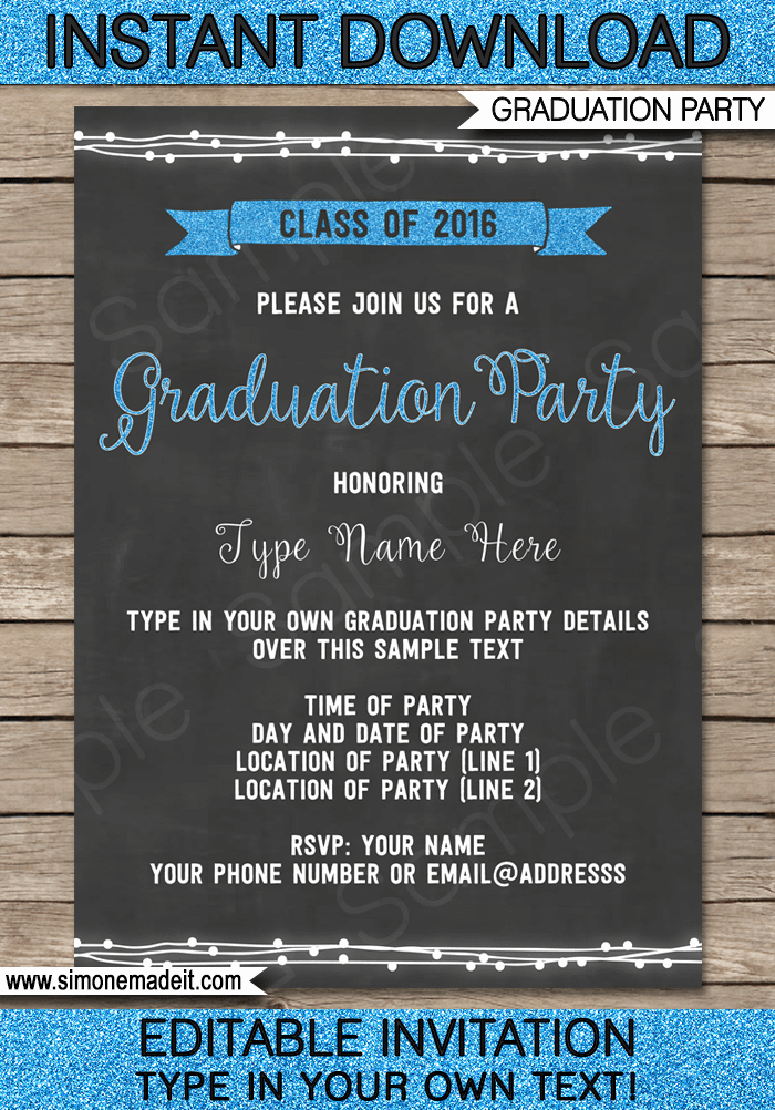 Graduation Invitation Templates Free Download Luxury Graduation Invitations