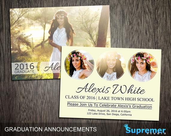 Graduation Invitation Templates Photoshop Beautiful Graduation Announcements Templates Graduation Card Templates
