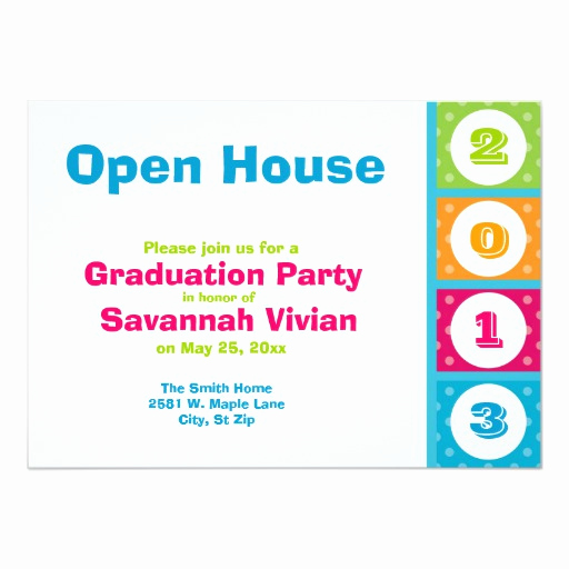 Graduation Open House Invitation Ideas Inspirational 2013 Graduation Party Open House Invitations