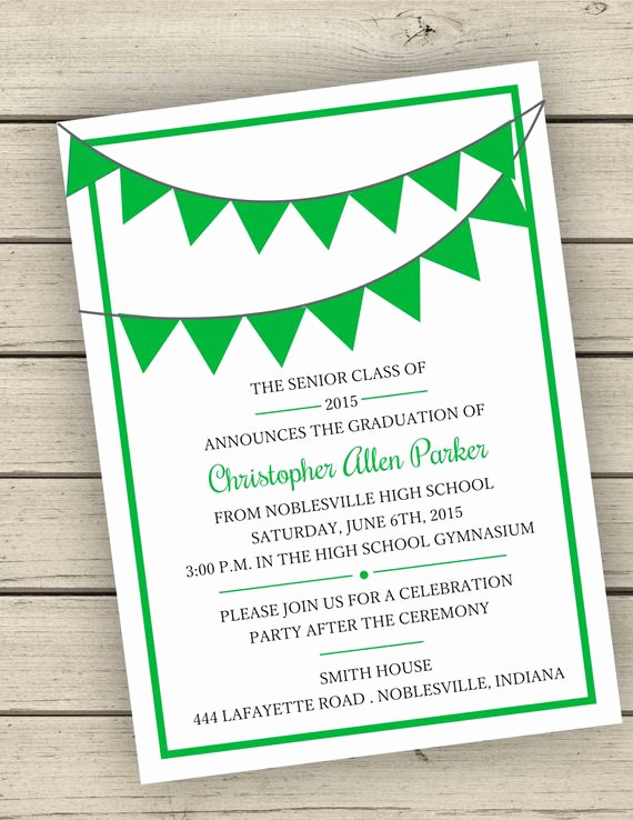 Graduation Open House Invitation Luxury Printable Class 2015 Graduation Announcement or Open House