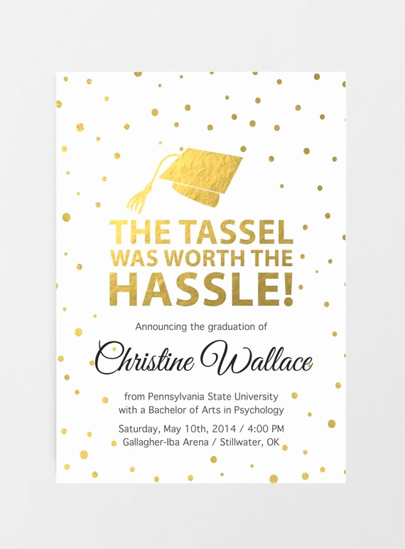 Graduation Party Invitation Cards Awesome Printable Graduation Invitation Graduation Announcement