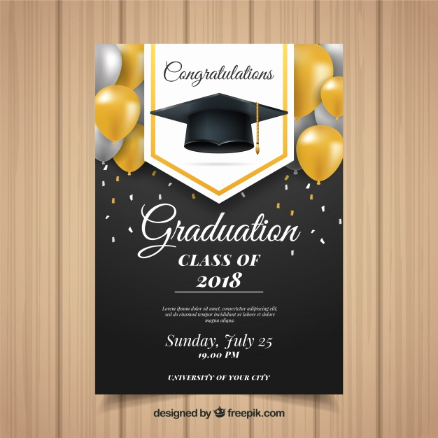 Graduation Party Invitation Template Best Of Classic Graduation Invitation Template with Realistic