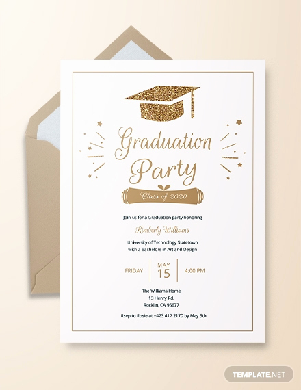 Graduation Party Invitation Template Elegant 22 Graduation Invitation Templates Word Psd Vector
