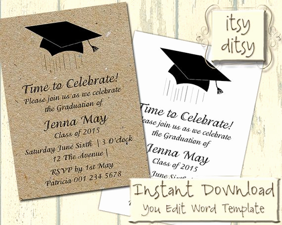Graduation Party Invitation Template Fresh Best 25 Graduation Invitation Wording Ideas On Pinterest