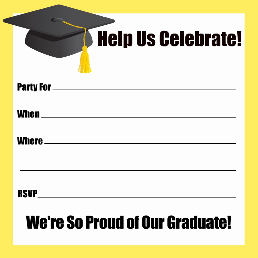 Graduation Party Invitation Template Lovely 40 Free Graduation Invitation Templates Template Lab