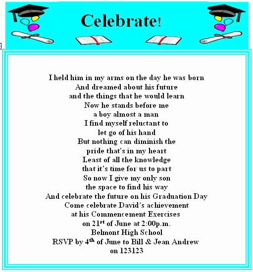 Graduation Party Invitation Wording Samples Inspirational Best 25 Graduation Invitation Wording Ideas On Pinterest