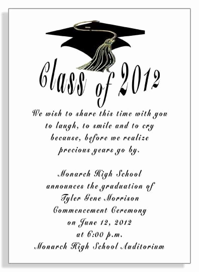 Graduation Party Invitation Wording Samples Inspirational Graduation Announcements Invitations Item Grfb2930