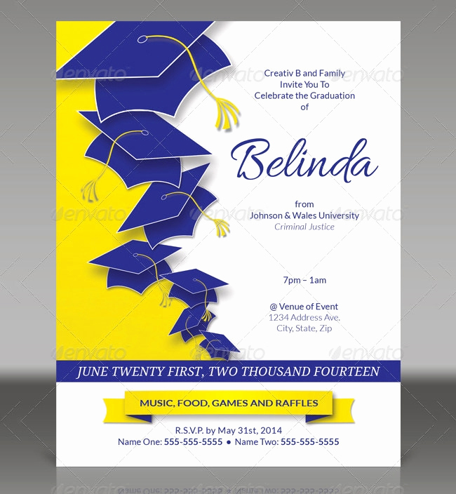 Graduation Reception Invitation Template Unique 25 Graduation Invitation Templates Psd Vector Eps Ai