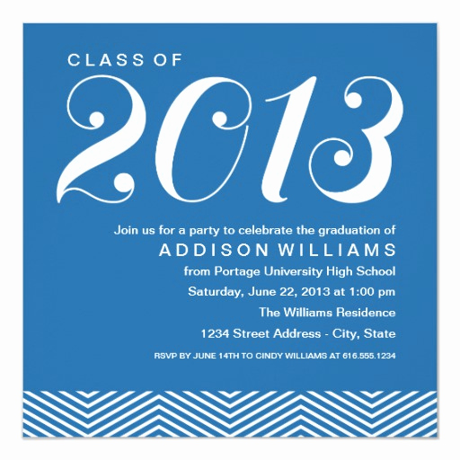 Graduation Reception Invitation Wording Lovely Graduation Party Invitations Stylish Stripes