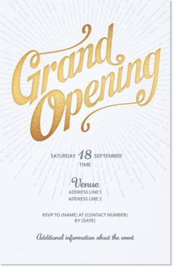 Grand Opening Invitation Ideas Inspirational 25 Best Ideas About Grand Opening On Pinterest