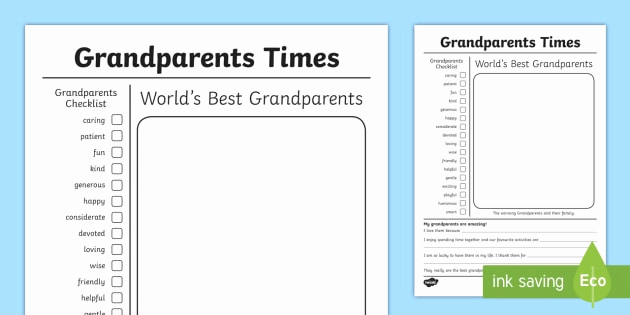 Grandparents Day Invitation Template New Grandparents Day Newspaper Gift Card Template