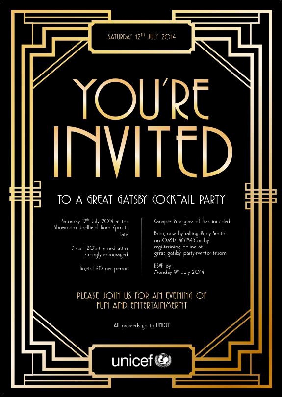 Great Gatsby Invitation Template Free Elegant Pin by Amanda Turner Krywokulsky On Shhhhh Party