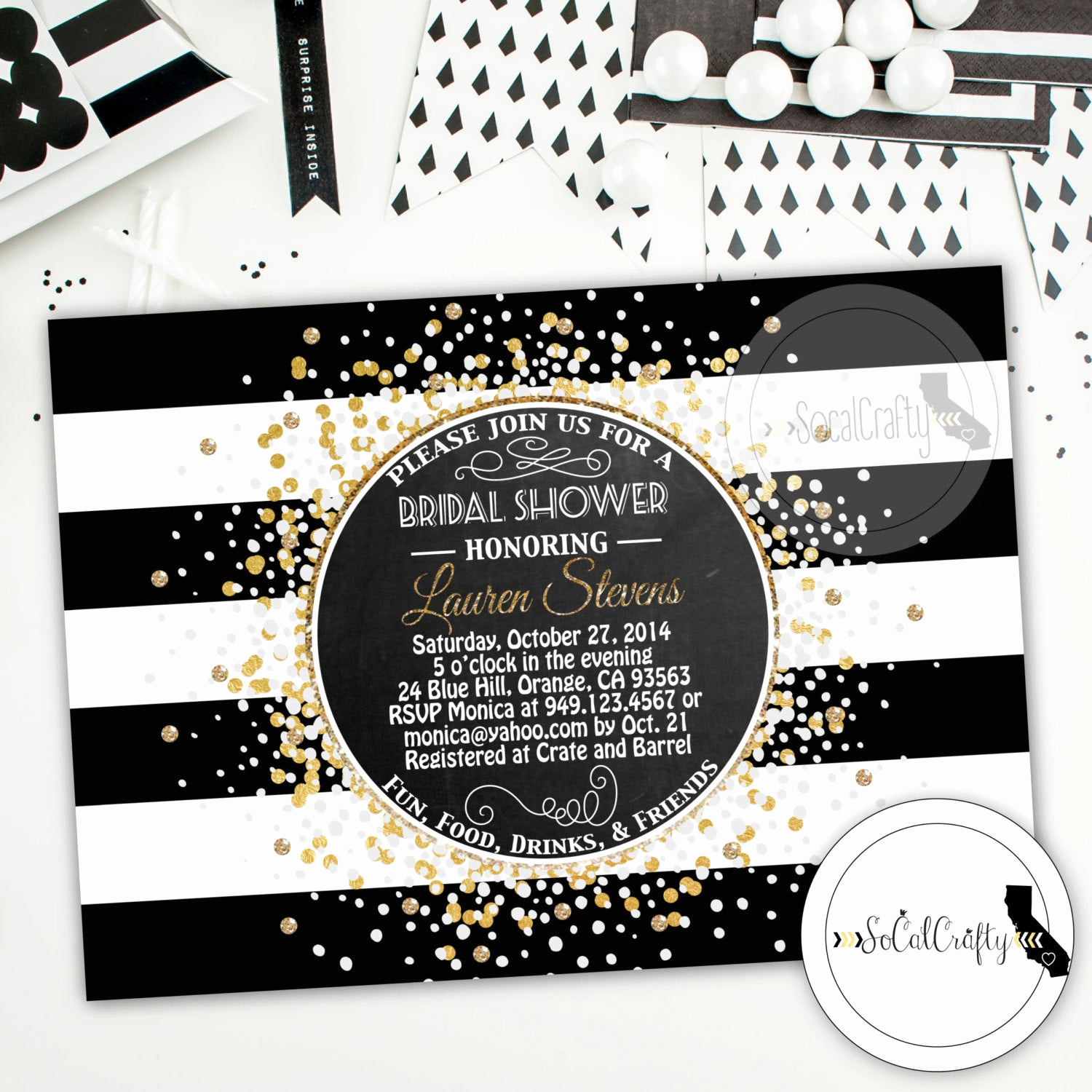 Great Gatsby Invitation Wording Awesome Great Gatsby Bridal Shower Invitation Printable Invitation