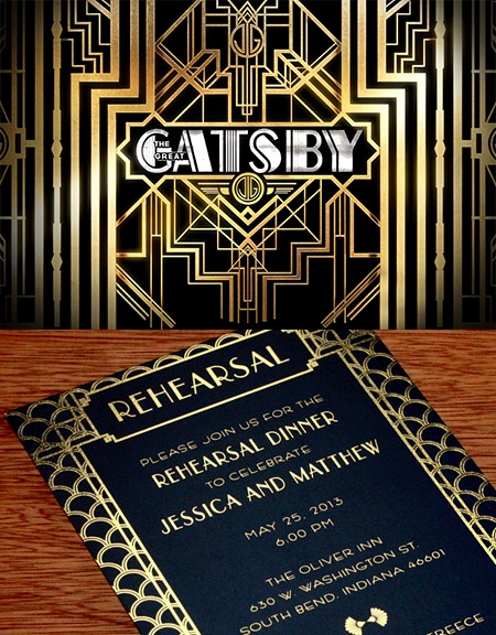 Great Gatsby Prom Invitation Best Of Great Gatsby Inspired Wedding Invitation Design