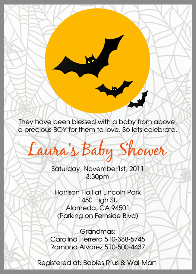 Halloween Baby Shower Invitation New Template Halloween Baby Shower Invitations Free Halloween