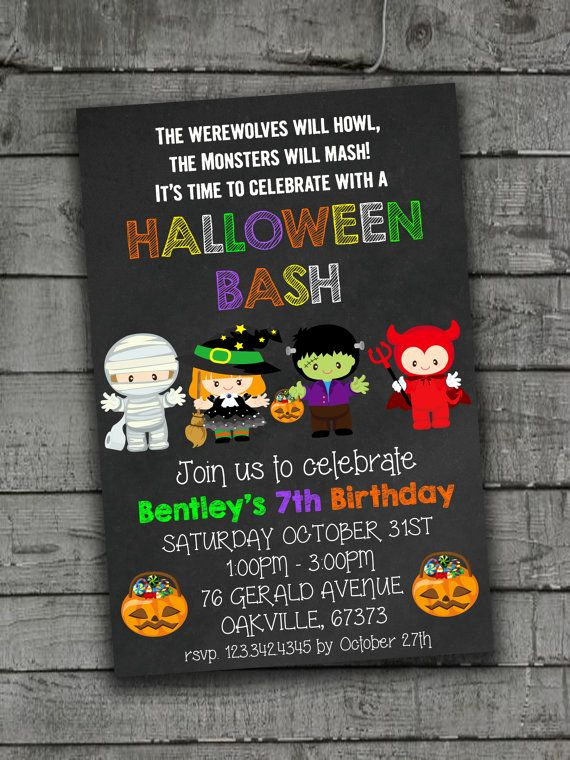Halloween Party Invitation Ideas Awesome 25 Best Halloween Invitations Kids Ideas On Pinterest