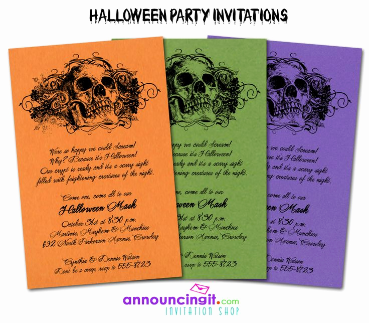 Halloween Party Invitation Ideas New 97 Best Images About Halloween Invitations On Pinterest