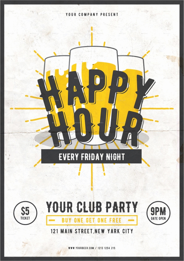 Happy Hour Invitation Wording Fresh 36 Beautiful Flyer Templates Psd Word Ai Pages