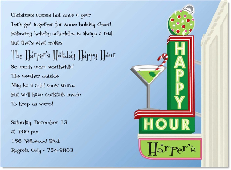 Happy Hour Invitation Wording Inspirational Retro Invite Happy Hour Party Invites