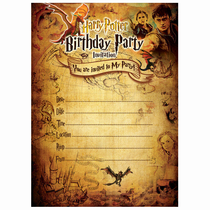 Harry Potter Birthday Invitation Awesome Harry Potter Invitation