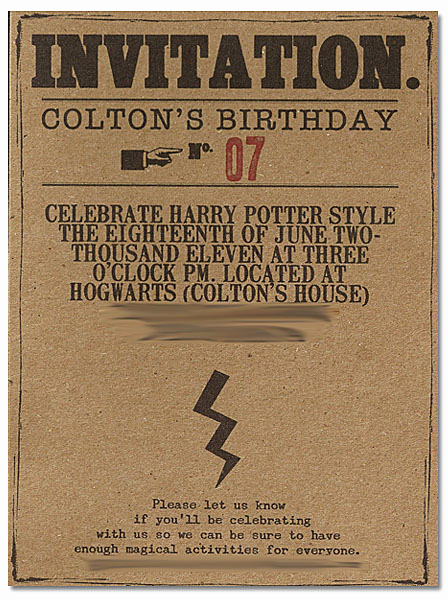 Harry Potter Birthday Invitation Best Of Harry Potter Invitation — All for the Boys