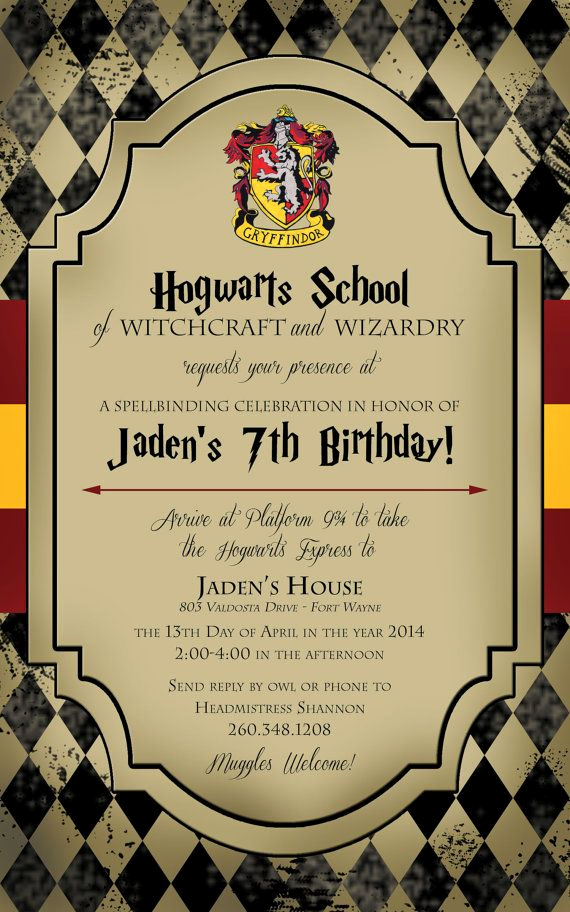 Harry Potter Birthday Invitation Luxury Harry Potter Ticket Invitation Template – Free Printable