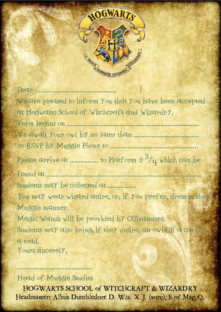 Harry Potter Birthday Invitation Template Awesome 25 Best Ideas About Harry Potter Invitations On Pinterest