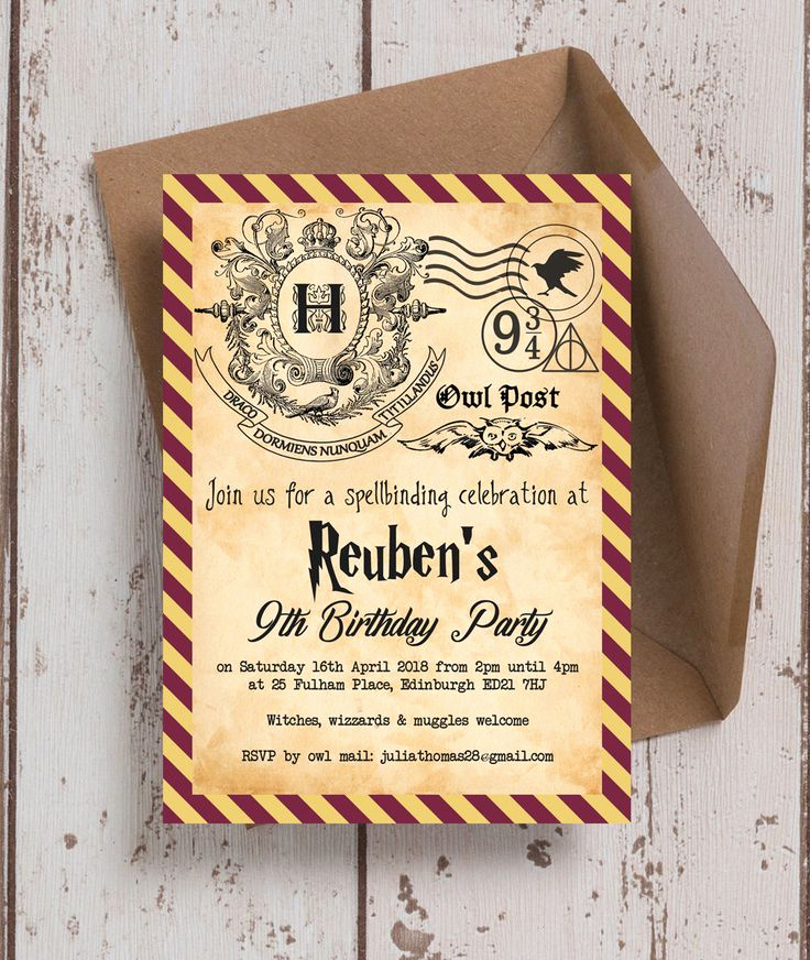 Harry Potter Birthday Invitation Template Luxury 3218 Best Free Printable Invitation Templates Bagvania
