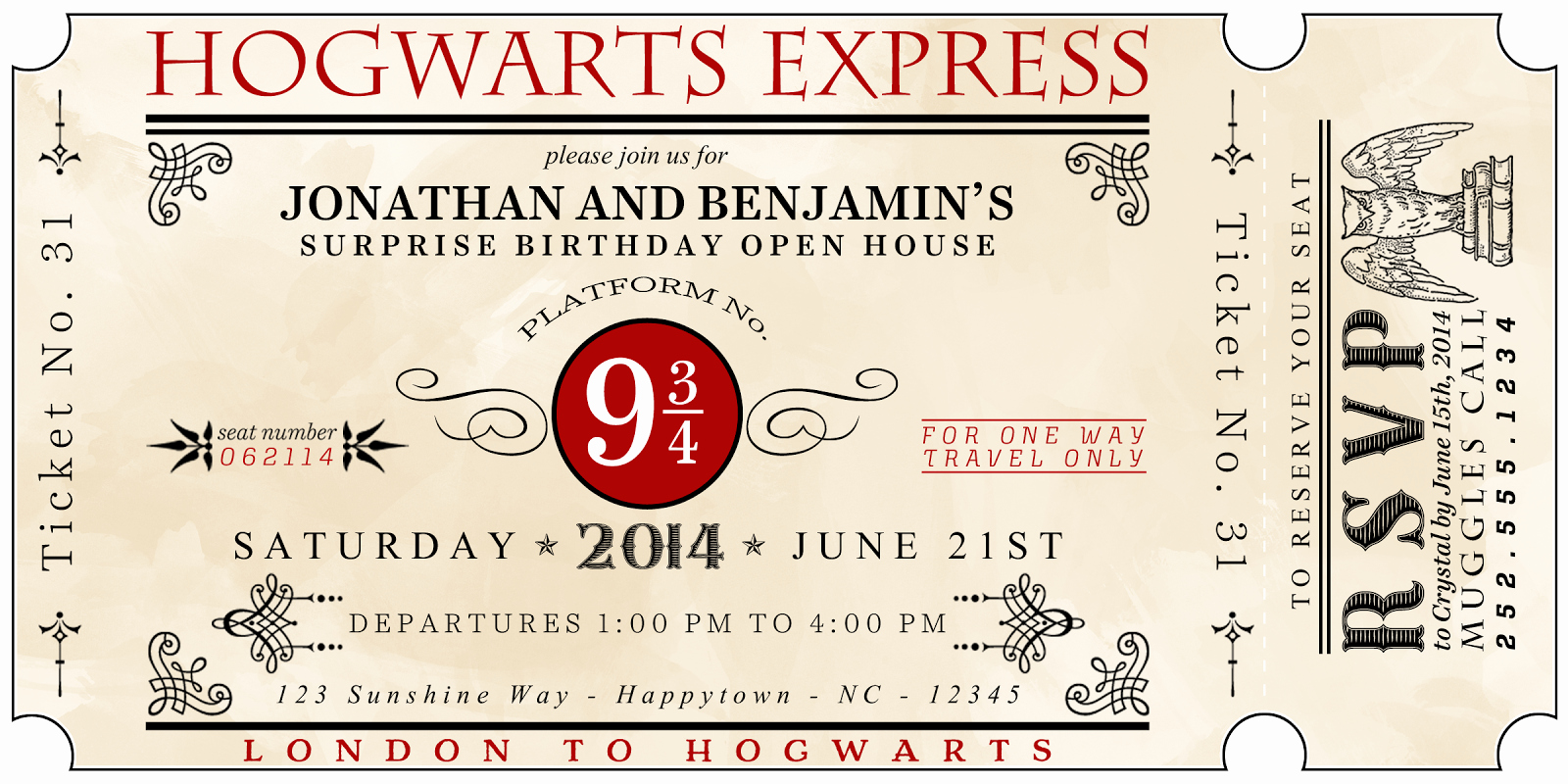 Harry Potter Birthday Invitation Template Unique A Well Feathered Nest Harry Potter Party the Invitations