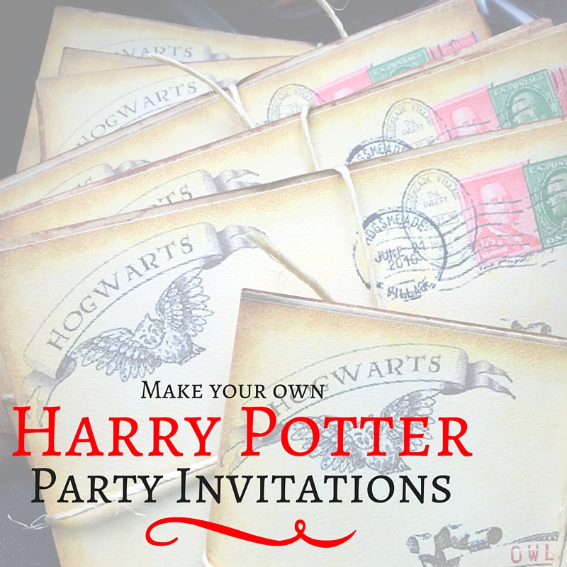harry potter party invitations