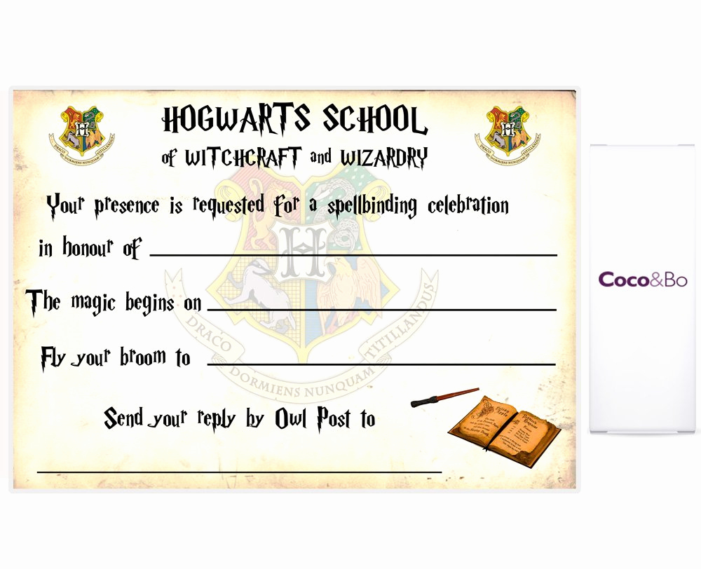 Harry Potter Party Invitation Template Inspirational Harry Potter Ticket Invitation Template – Free Printable