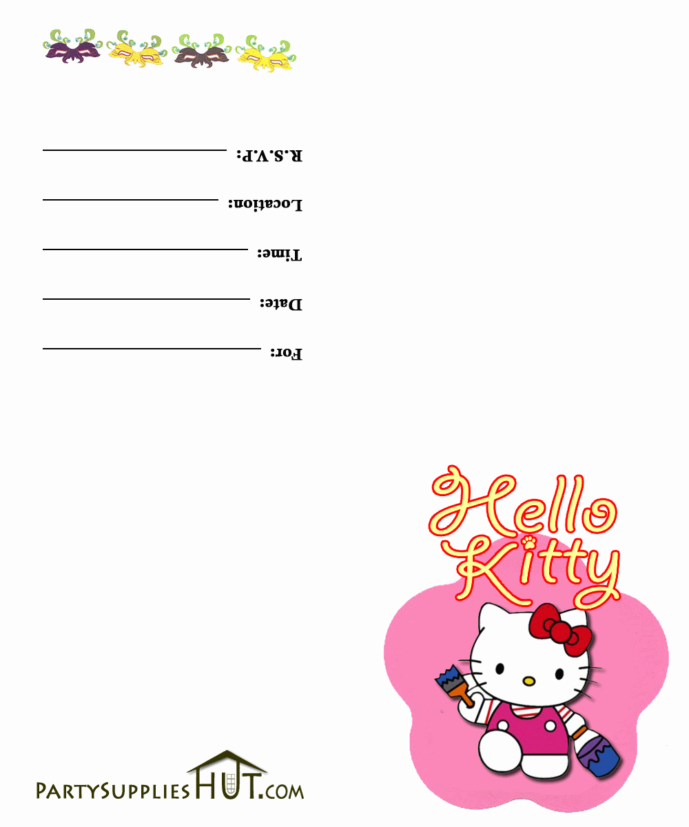 Hello Kitty Birthday Invitation Awesome Hello Kitty Party Ideas &amp; Free Printables Living Locurto