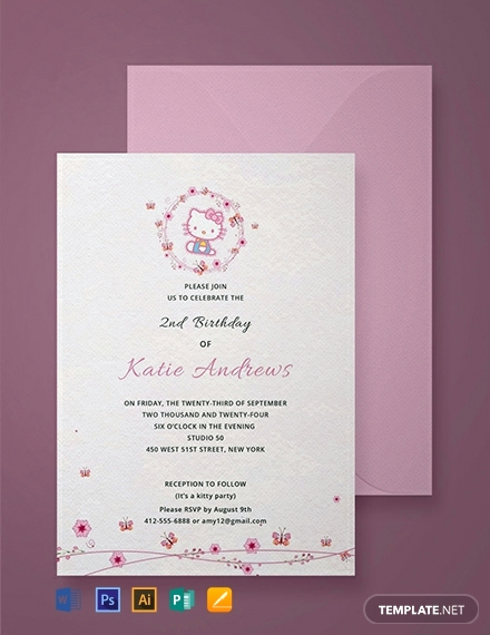 Hello Kitty Invitation Templates Best Of Free Hello Kitty Party Invitation Template Download 907