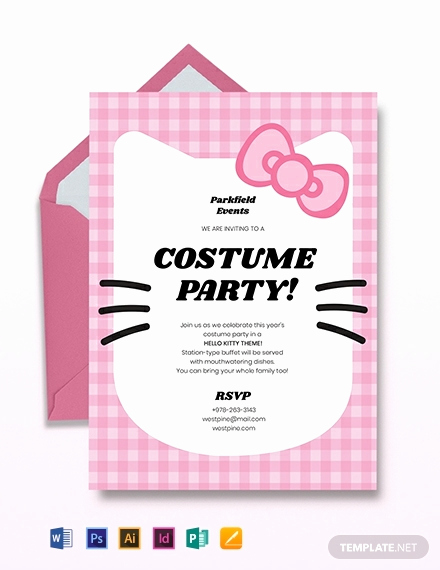 Hello Kitty Invitation Templates Luxury Free Hello Kitty Party Invitation Template Download 651