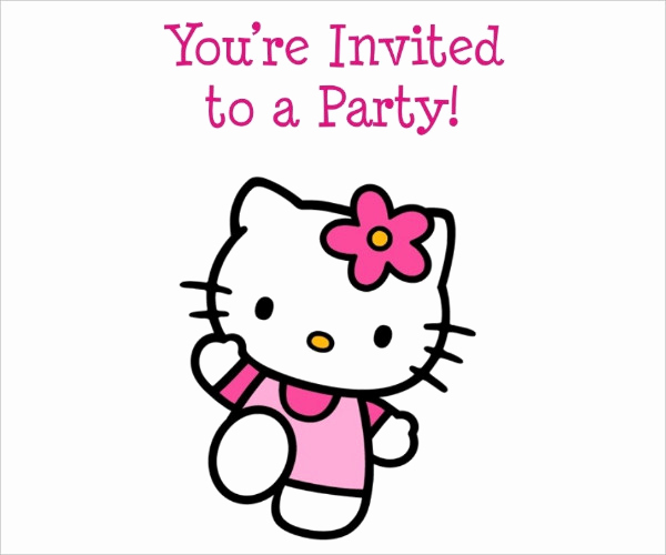 Hello Kitty Printable Invitation Fresh 52 Birthday Invitation Templates Psd Ai