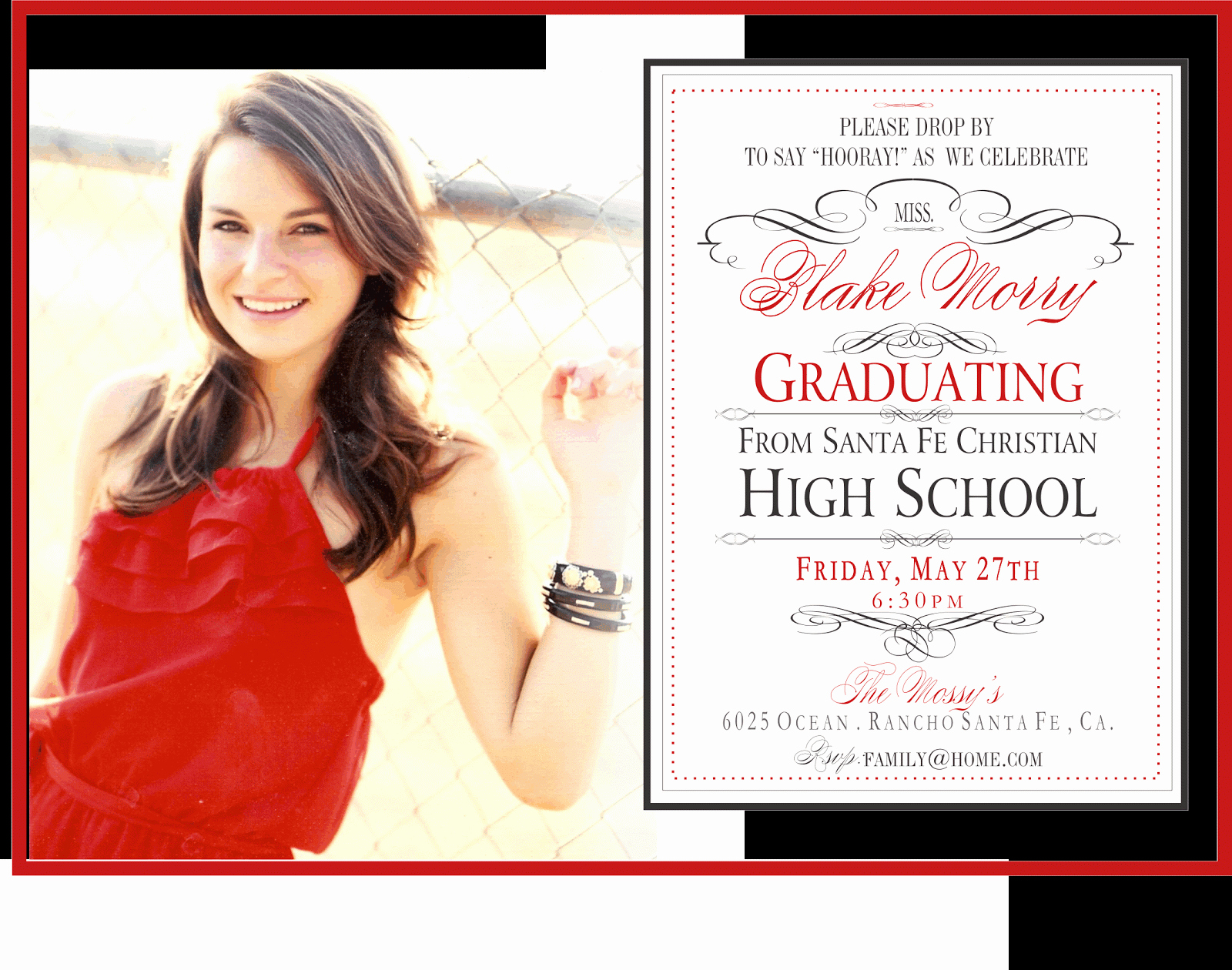 High School Graduation Invitation Wording New Dani S Details Whimsical Graduation Party Invite