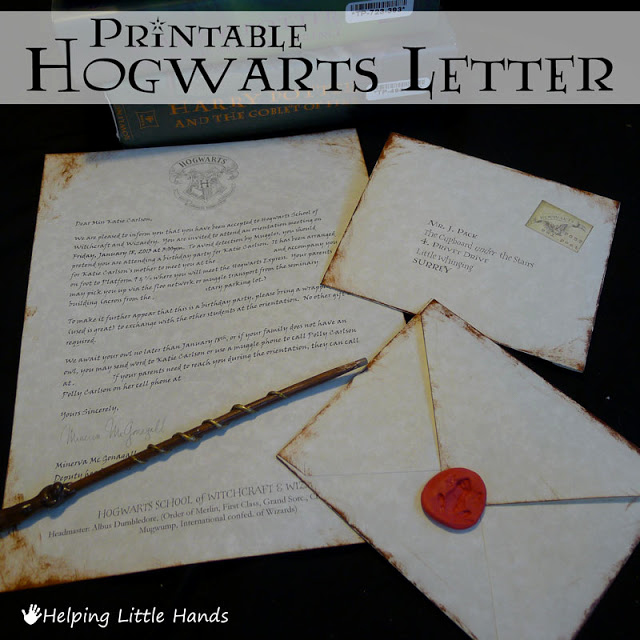 Hogwarts Birthday Invitation Template Lovely Pieces by Polly Printable Hogwarts Acceptance Letters or